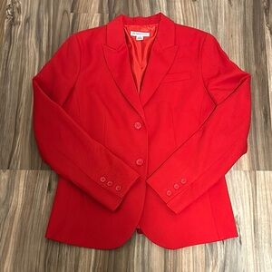 Vintage Pendleton Women's Red 100% wool Blazer size 10